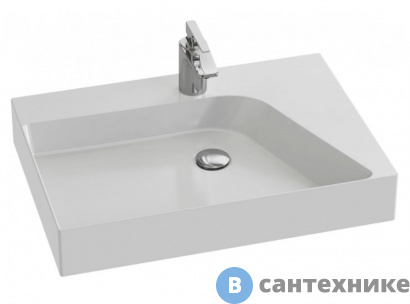 картинка Раковина Jacob Delafon RYTHMIC PURE EVN112-00 левая /65/ (белая)