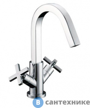 картинка Смеситель WasserKRAFT Weser 7803 для раковины латунь, хромоникелевое покрытие