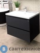 Основной шкаф ORANS BC-4023-800, раковина, цвет: чёрный MFC059/MDF PU022 (800x480x570)