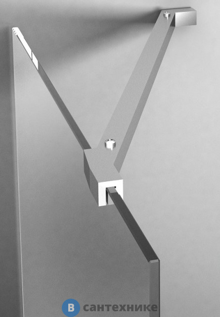 Штанга Jacob Delafon E22BT-GA хромированная с поворотным механизмом для боковой панели