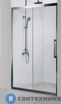 картинка Душевая дверь Aquanet Delta NPE6121 130, прозрачное стекло (273612)