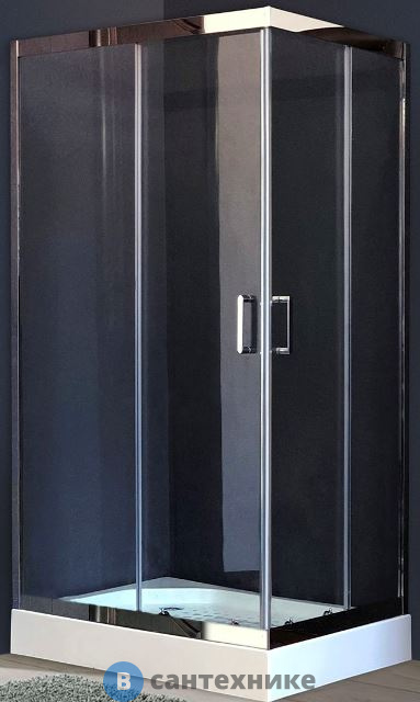 Душевой уголок Royal Bath RB HPD-T-CH 100x80x185 (прозрачное) (RB8100HPD-T-CH)
