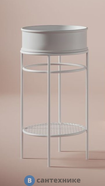 Металическая структура ArtCeram VOGUE O44xh72,5см для раковин Rombo, Millerighe and Atelier, белый матовый (ACA058 05)