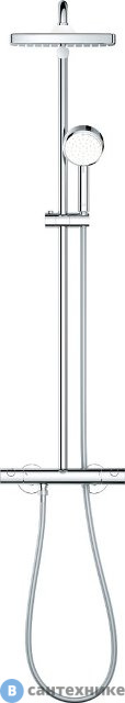 Душевая стойка Grohe 26689000 с термостатомTempesta Cosmopolitan System (хром)
