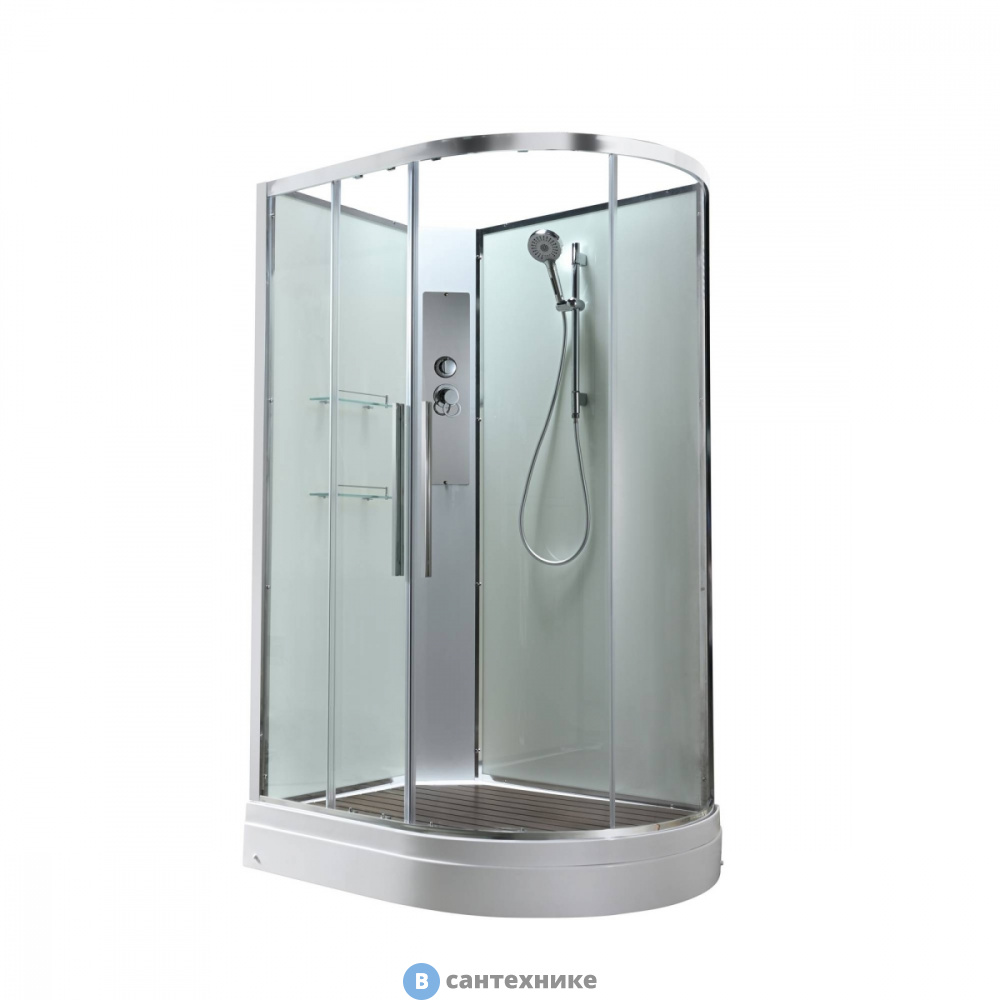 Душевая кабина AvaCan EM2812LNT без крыши прозрачная (EM2812LNT)