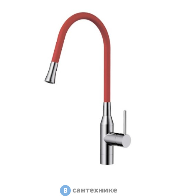 Смеситель OMOIKIRI Yatomi-BN-R нержавеющая сталь/красный (4994248)