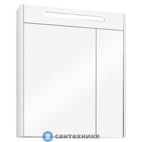 Зеркальный шкаф Акватон Сильва 60 Дуб Полярный (1A216202SIW70)