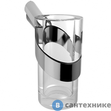 картинка Подстаканник Paini 73CR041VR Morgana хром-стекло