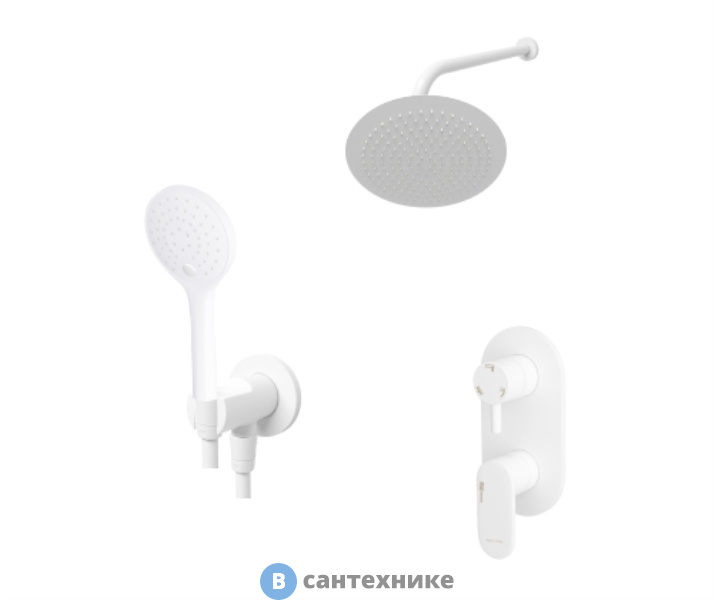 Верхний душ WasserKRAFT A85155 встраиваемый комплект