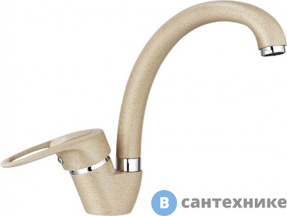 картинка Смеситель Granula ST-03 бежевый для кухни