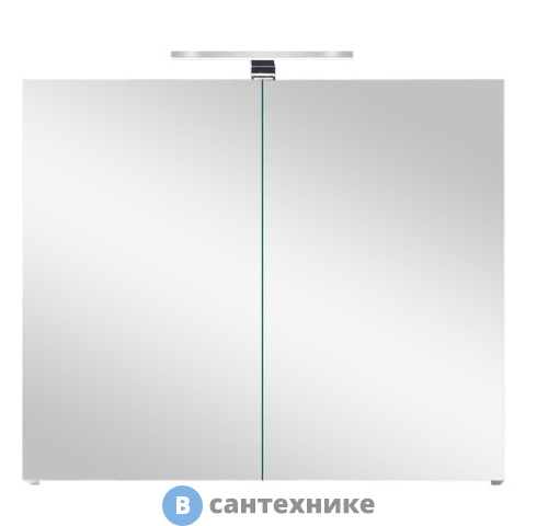 Зеркальный шкаф Orans BC-4023-600 с подсветкой, цвет: чёрный MFC061 (600x140x570)