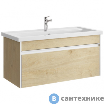 картинка Тумба под раковину Aqwella URBAN 101,5 URB0110DD (подвесная, дуб давос натуральный)