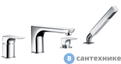 картинка Смеситель WasserKRAFT Salm 2755 на борт ванны, 4 отверстия