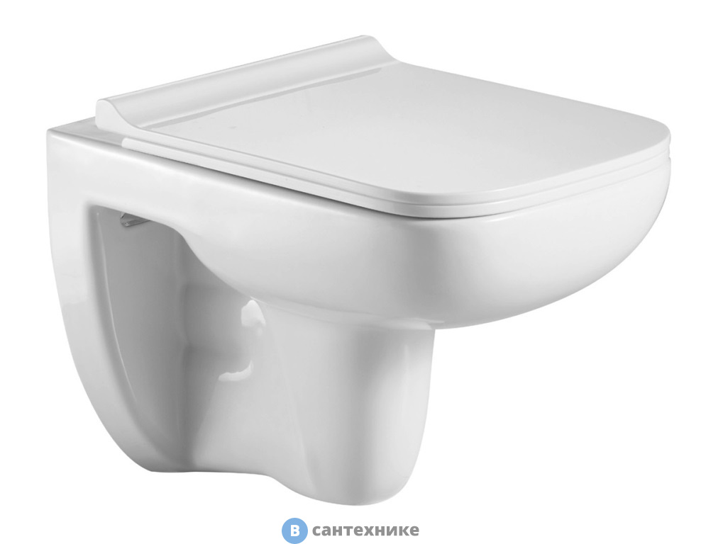 Унитаз с инсталляцией WELTWASSER и кнопкой смыва (BAMBERG 525 + KEHLBACH 004 GL-WT + BAMBERG WT)