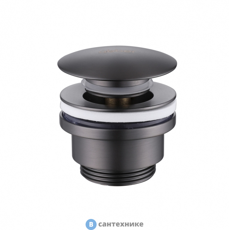 Донный клапан ABBER AF0011NG без перелива, клик-клак, никель