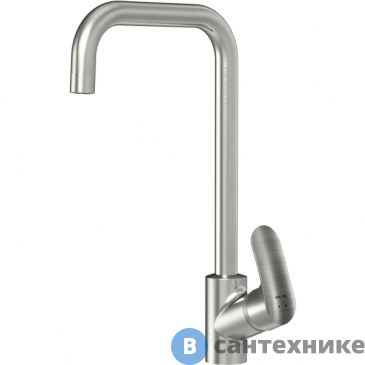 картинка Смеситель AM.PM F8006011 Like, для кухни G-образный излив, сатин