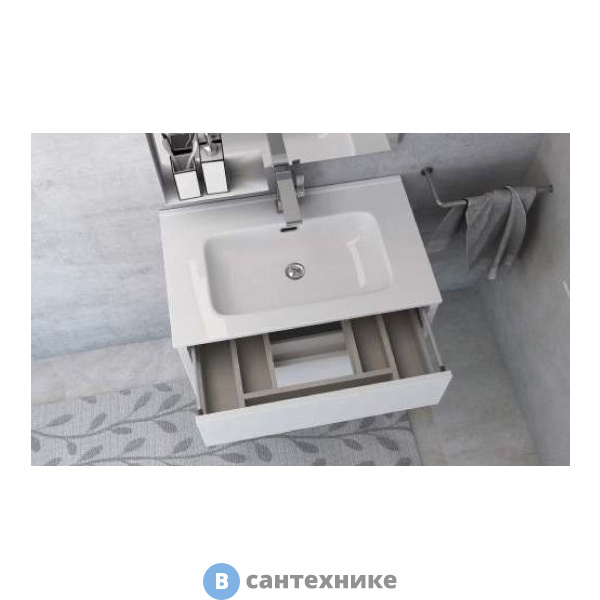 Раковина Cezares из искусственного мрамора 50170 Bianco (101x46x19)