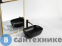 картинка Раковина BelBagno BB1302-H301 накладная керамическая, прямоугольная, чёрная матовая 500x400x140