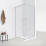Душевое ограждение Loranto CS-AB01S-128 120x80x190, профиль сатин, 6 мм прозрачное стекло, профиль сатин