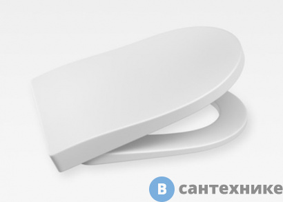 картинка Сиденье Armani Roca Baia лакированное с механизмом плавного опускания, off-white (7.801C.3.291.B)