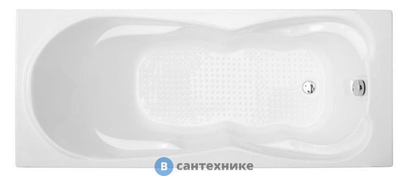 Акриловая ванна Aquanet VIOLA 180*75 к/с16 (242745)