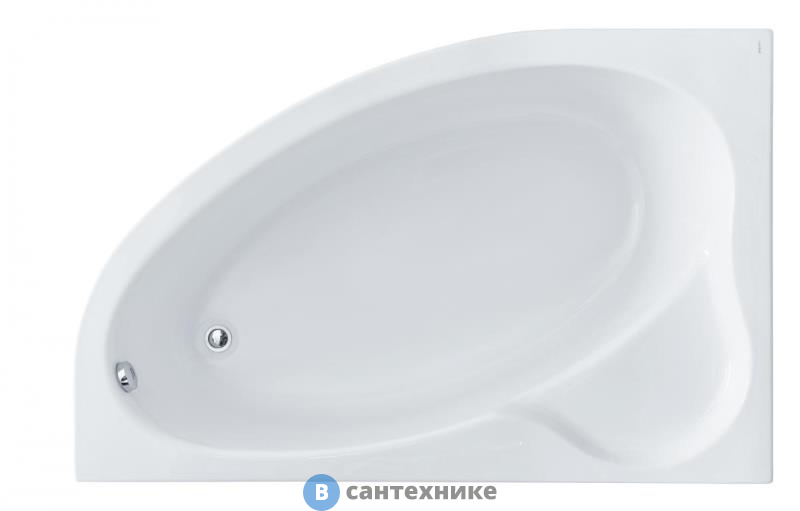 Ванна акриловая Santek Эдера 170х110 левосторонняя (1WH111995), без каркаса и сифона