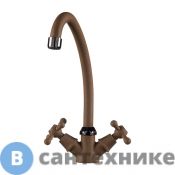 Смеситель Rossinka Silvermix Y02-71-Beige для кухни, бежевый