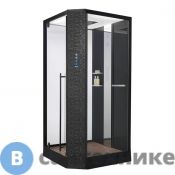 Душевая кабина Orans SR-89101LS Black, Long door handle (1000x1000x2200)