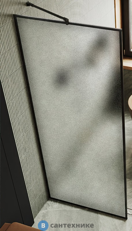 Душевая перегородка полностью в профиле MaybahGlass 1950*890 стекло 8 мм сатинбронза (MGD-833-6)