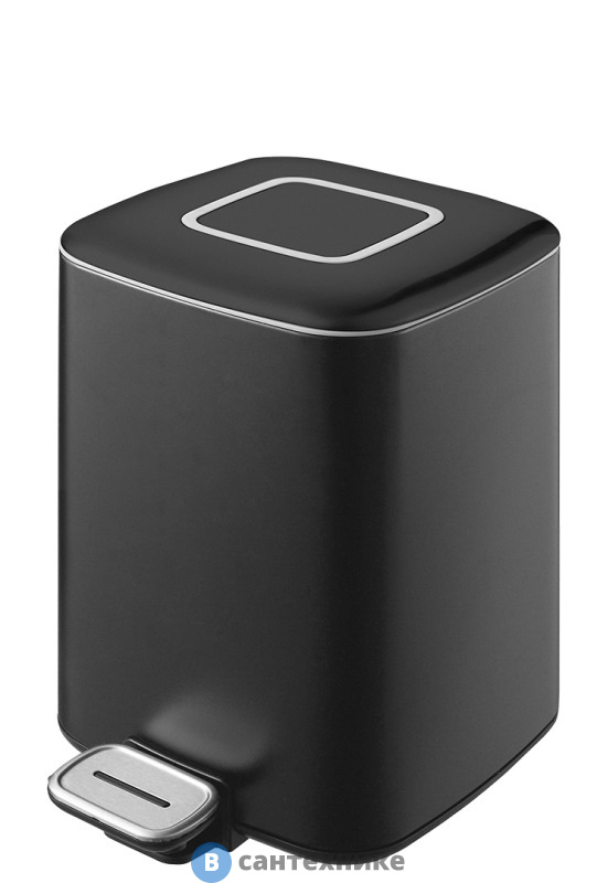 Ведро Boheme 10948-B квадратное чёрное