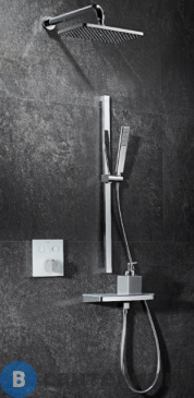 картинка Душевой комплект Black&White U7766 встраиваемый, хром