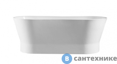 картинка Акриловая ванна BelBagno BB406-1650-730 отдельностоящая, овальная 1650x730