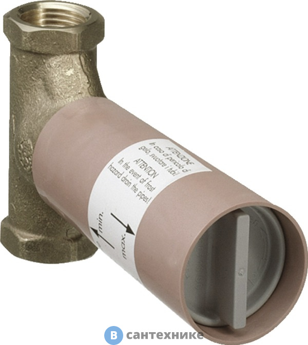 Скрытая часть Hansgrohe 15970180 запорного вентиля