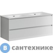 Тумба под раковину Ceramica Nova CENTO 120 CN120-2W подвесная 2я белый глянец
