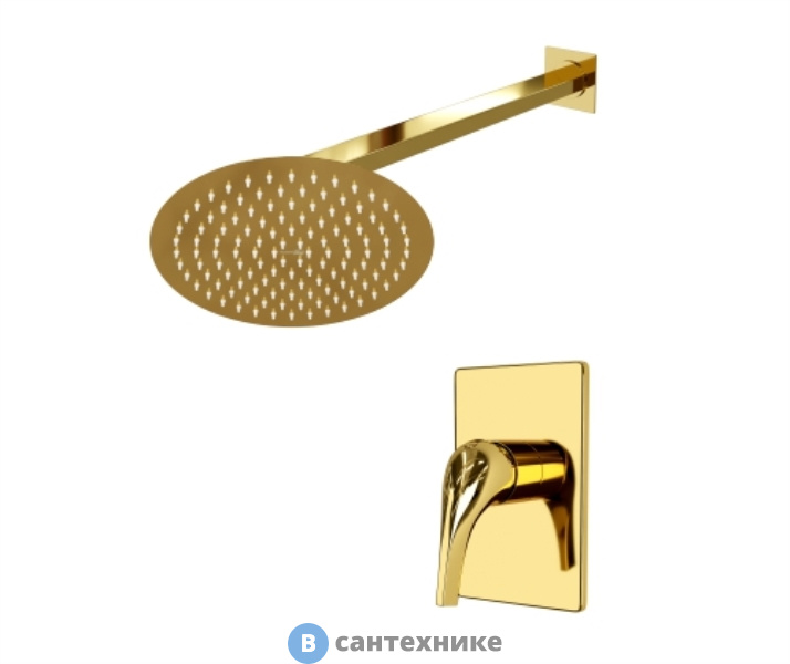 Верхний душ WasserKRAFT A71183 встраиваемый комплект