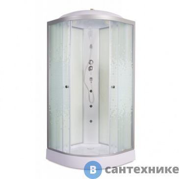 картинка Душевая кабина Deto L909 с гидромассажем с вставкой