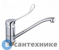 Смеситель Maxonor MN4954 хирургический для кухни с гайкой хром