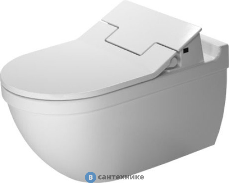 Унитаз подвесной Duravit Starck 3 2226590000 620х370 мм для крышки-биде Sensowash, без сиденья