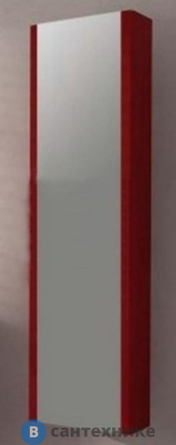 Колонна Cezares 44737 подвесная с одной распашной дверцей и наружным зеркалом, реверсная Rosso (35х20х140)