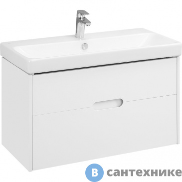 картинка Тумба под раковину Акватон Оливия 90 белый матовый (1A254401OL010)