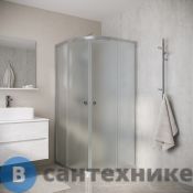 Душевое ограждение Niagara Eco NG-1007-14MT (90х90х190) четверть круга, раздвижное, хром, стекло матовое