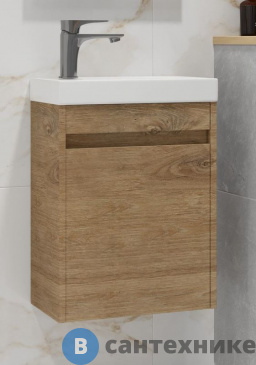 картинка Тумба под раковину Art & MAX FAMILY-M Family-M-500-1D-SO-HG подвесная с одной распашной дверцей, Harbor Golden, 500x270x500