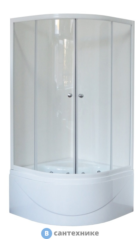 Душевой уголок Royal Bath RB 90BK-T 900x900x2000 (прозрачное)