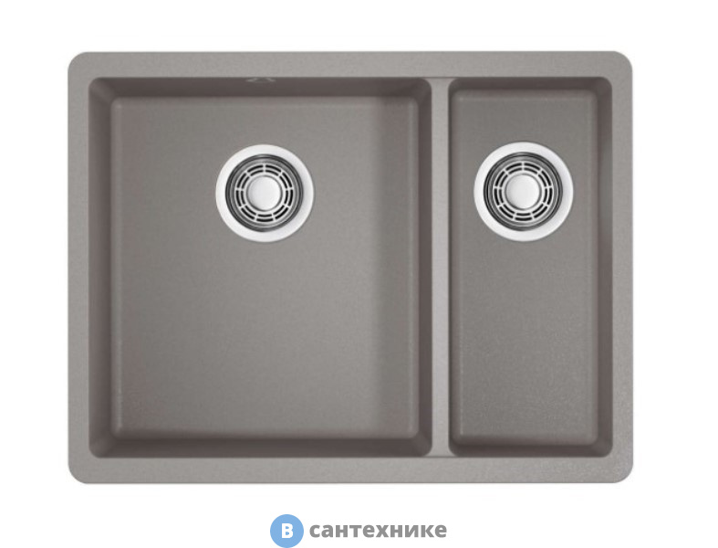 Кухонная мойка OMOIKIRI Kata-55-2-U-GR, grey (4993390)