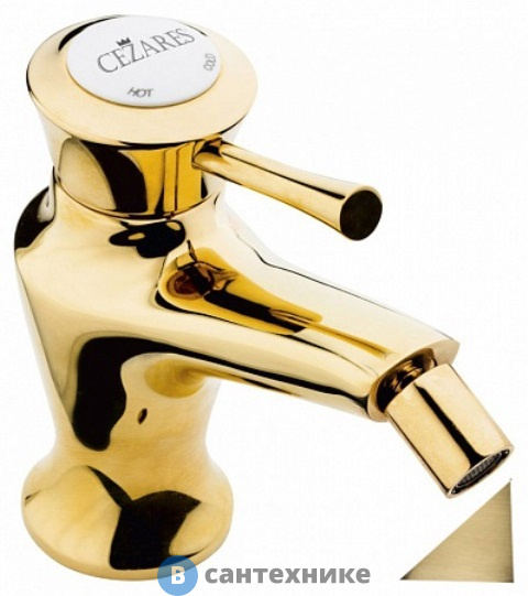 Смеситель Cezares GIUBILEO-BSM1-02 на биде с донным клапаном, бронза