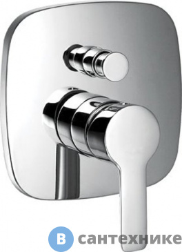 картинка Смеситель Cezares TESORO-F-VDIM-01 встраиваемый, однорычажный смеситель для душа с переключателем, хром