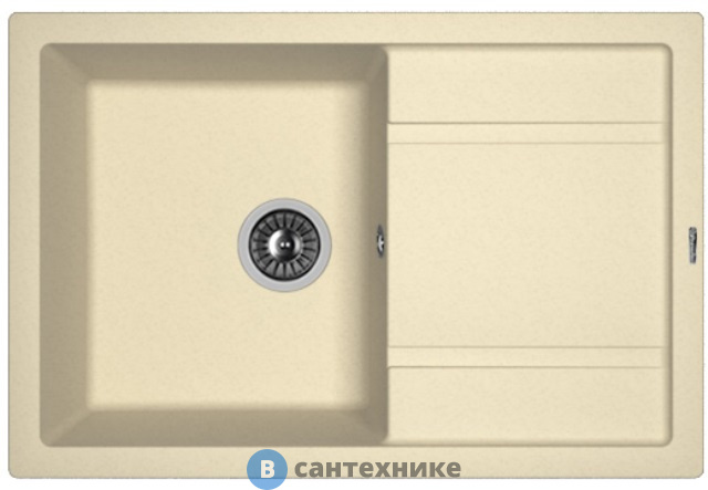 Кухонная мойка FLORENTINA Липси 760, шампань FS (20.160.D0760.202)