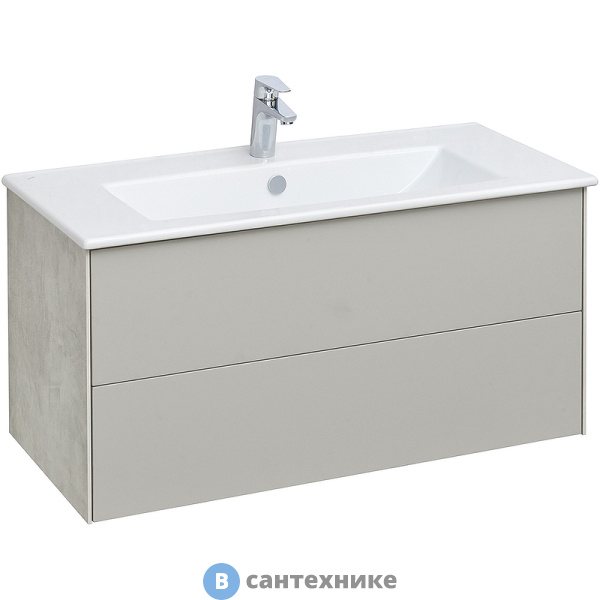 Тумба с раковиной Акватон Сохо 100 Слэйт /Элина 100/ (1A2582K1AJ9A0)