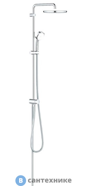 Душевая стойка Grohe 26675000 для душа Tempesta Cosmopolitan System без смесителя (хром)