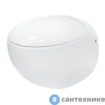 картинка Унитаз подвесной SANITA LUXE Ринго SL белый (с сид. дюро, soft-close, clip-up)